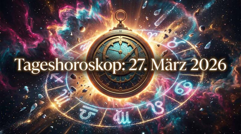 Kosmische Wetterlage: Das große Tageshoroskop für den 27. März 2026